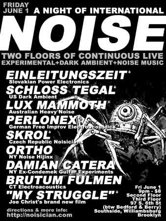 Night of International Noise flyer